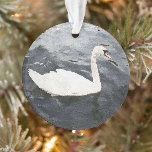 Impressionist Swan Ornament (Baum)