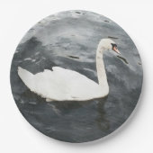Impressionist Swan Pappteller (Vorderseite)