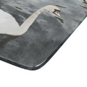 Impressionist Swan Schneidebrett (Ecke)