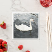 Impressionist Swan Serviette (Beispiel)