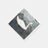 Impressionist Swan Serviette (Ecke)