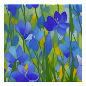 Impressionist Texas Bluebonnets Poster (Vorderseite)