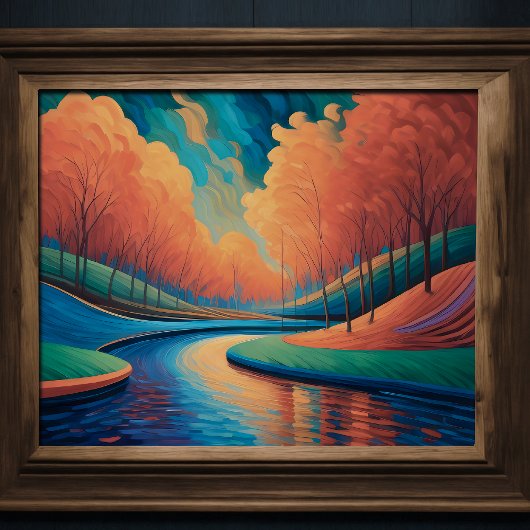 Impressionist Vibranly Color Landschaft Fauvismus Poster