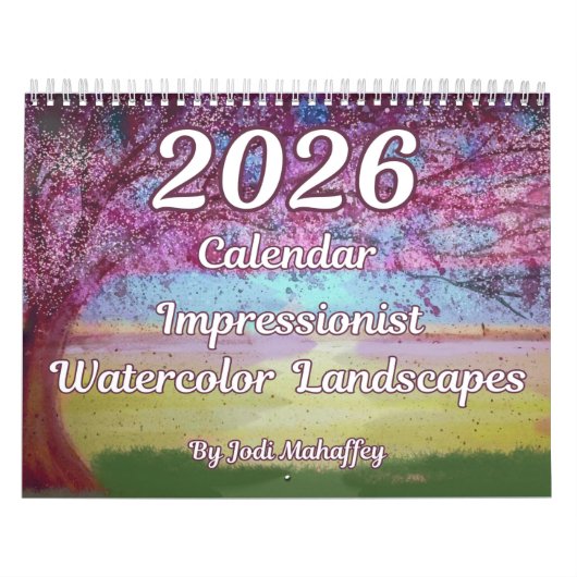 Impressionist Watercolor Landscapes 2026 Kalender (Titelbild)