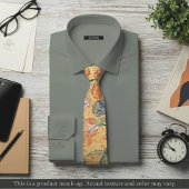 Impressionist Yellow Floral Necktie Krawatte