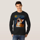 Impressionistic Cat Screaming Impressionism Cats T-Shirt (Vorne ganz)