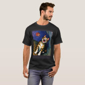 Impressionistic  Cat Screaming Impressionism Cats  T-Shirt (Vorne ganz)