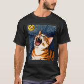 Impressionistic  Cat Screaming Impressionism Cats  T-Shirt (Vorderseite)