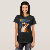 Impressionistic  Cat Screaming Impressionism Cats  T-Shirt (Vorne ganz)