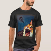 Impressionistic  Cat Screaming Impressionism Cats  T-Shirt (Vorderseite)
