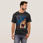 Impressionistic  Cat Screaming Impressionism Cats  T-Shirt (Vorne ganz)