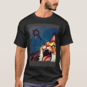 Impressionistic Cat Screaming Impressionism Cats T-Shirt (Vorderseite)