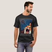 Impressionistic Cat Screaming Impressionism Cats T-Shirt (Vorne ganz)