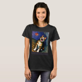 Impressionistic  Cat Screaming Impressionism Cats  T-Shirt (Vorne ganz)