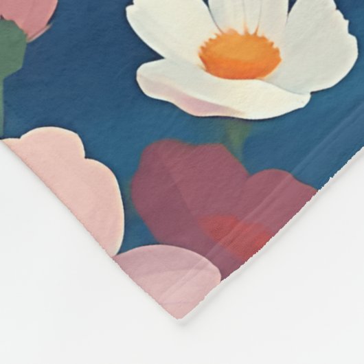 Impressionistic Ocean Wave Fleecedecke (Ecke)