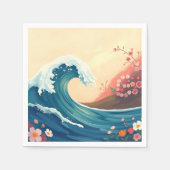 Impressionistic Ocean Wave Serviette (Vorderseite)