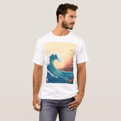 Impressionistic Ocean Wave T-Shirt (Vorne ganz)