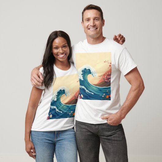 Impressionistic Ocean Wave T-Shirt (Unisex)