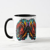 Impressionistin Elegance: Leinwand-Kaffee-Tasse Tasse (Links)