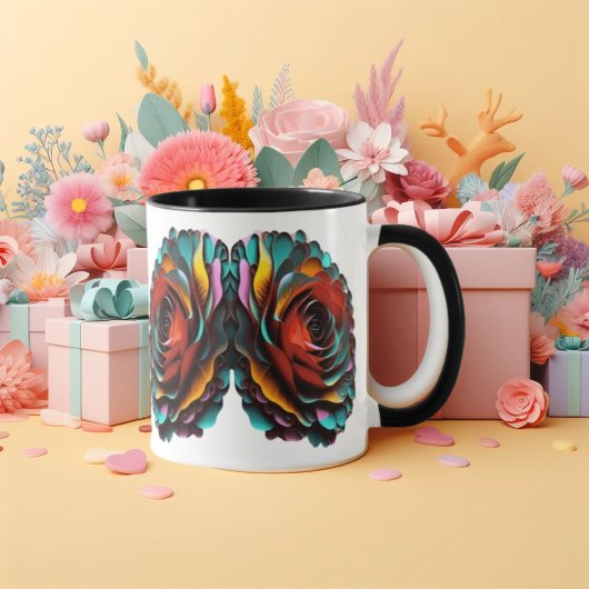 Impressionistin Elegance: Leinwand-Kaffee-Tasse Tasse