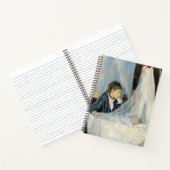 Impressionistin Mutter beim Kinderschlafen zusehen Notizblock (Innenseite)