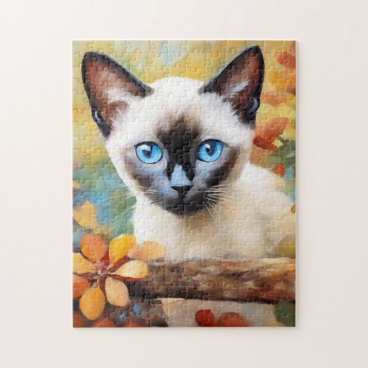 Impressionistin Siamese Kitten Puzzle (Vertikal)