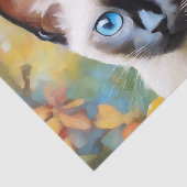 Impressionistin Siamese Kitten Seidenpapier (Ausschnitt)