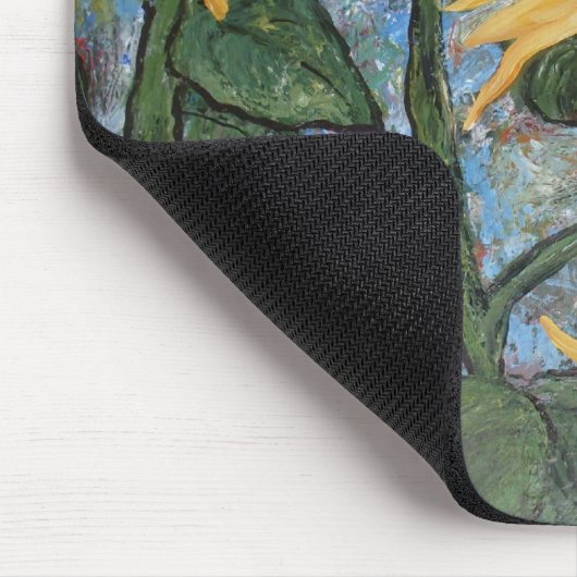 Impressionistin Sonnenblume Mousepad (Ecke)