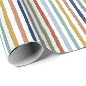 Impressionistisch Inspirierte Farben HandGezeichne Geschenkpapier (Rolleneckpunkt)