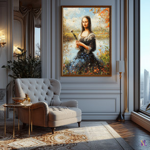 Impressionistisch inspirierte Mona Lisa Poster