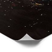 Impressionistisch inspirierter Sternenhimmel Poster (Ecke)