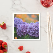 Impressionistisch Lila Hydrangea Napkin Serviette (Beispiel)