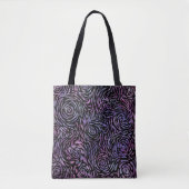 Impressionistisch rosa lila Rose Tasche (Vorderseite)