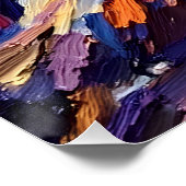 Impressionistische Berglandschaft in Öl Poster (Ecke)