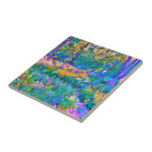 Impressionistische Blume der Gartenlandschaft Fliese (Seite)