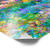 Impressionistische Blume der Gartenlandschaft Fotodruck (Ecke)