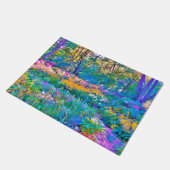 Impressionistische Blume der Gartenlandschaft Fußmatte (Schrägansicht)