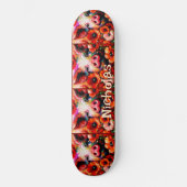 Impressionistische Blume von Rotem Mohn aus Schwei Skateboard (Vorderseite)
