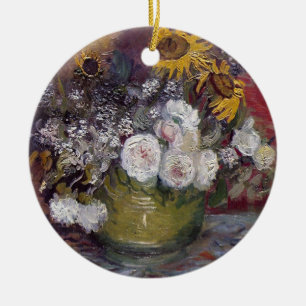 Impressionistische Blumen-Stillleben - Vincent van Keramik Ornament