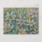 Impressionistische Blumenpostkarte Postkarte (Vorderseite)