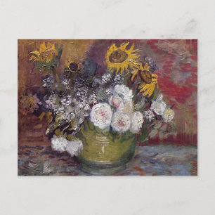 Impressionistische Blumenstilleben - Vincent van G Postkarte