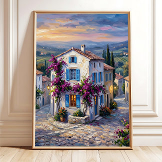 Impressionistische Dämmerung-Wandkunst Leinwanddru Poster
