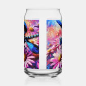 Impressionistische Dragonfly On Pink Daisis Floral Dosenglas (Rechts)