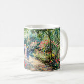 Impressionistische Gartenkunst Tasse Rosengarten W (VorderseiteRechts)