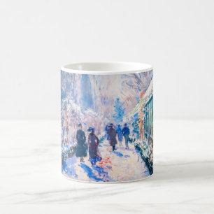 Impressionistische Gartenkunst Tasse Winterweg Sze