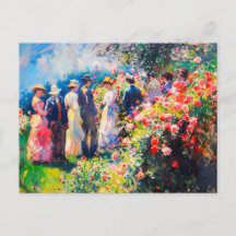 Impressionistische Gartenzusammenkunft bewundert S