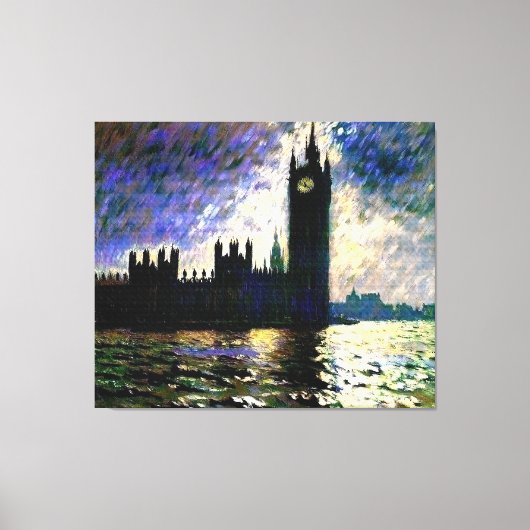 Impressionistische Häuser des Parlaments Leinwanddruck (Vorderseite)