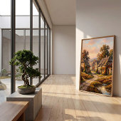Impressionistische Herbst-Leinwand-Wandkunst Poster