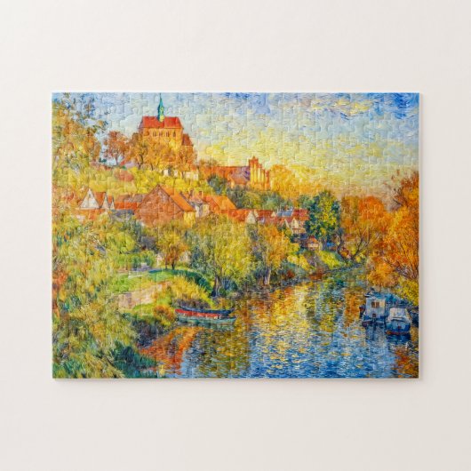 Impressionistische Herbstansicht der Havelberger K Puzzle (Horizontal)