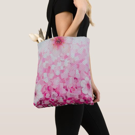 Impressionistische Kirschblüten Tasche (Von Nahem)